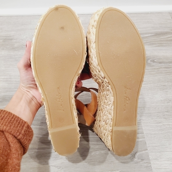 NEW Sam Edelman Darline Leather Metallic Sandals - Picture 6 of 9